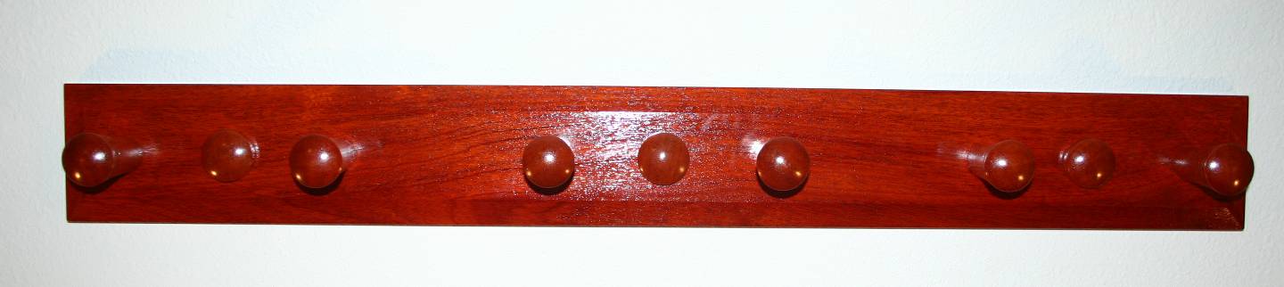 Mahogany Coat Rack